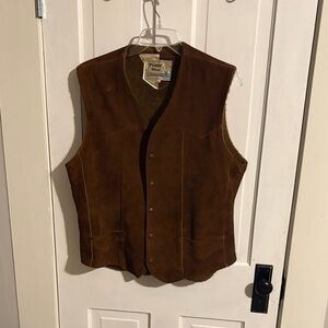 Pioneer Wear vintage Men's Brown Suede Vest